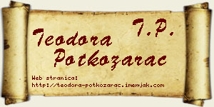 Teodora Potkozarac vizit kartica